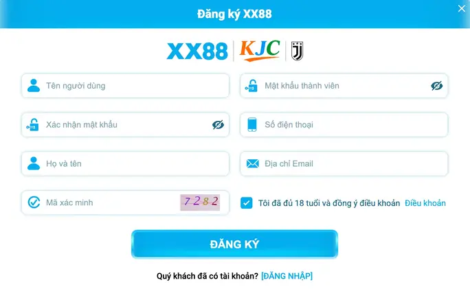 Cách Đăng Ký Tài Khoản XX88
